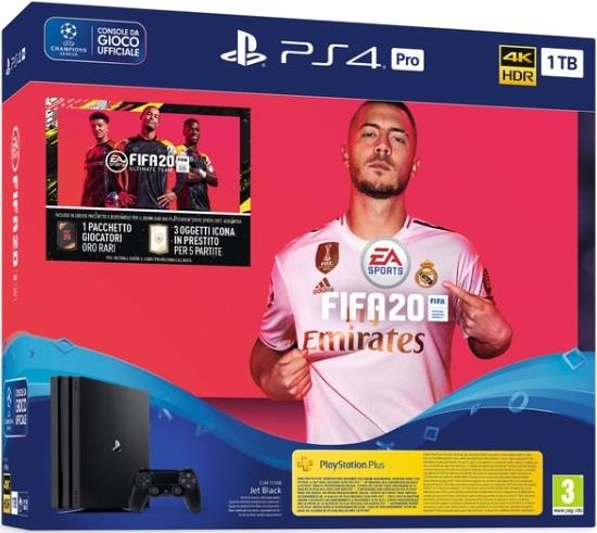 SONY Console Sony PS4 Pro 1 TB + FIFA 20 bundle